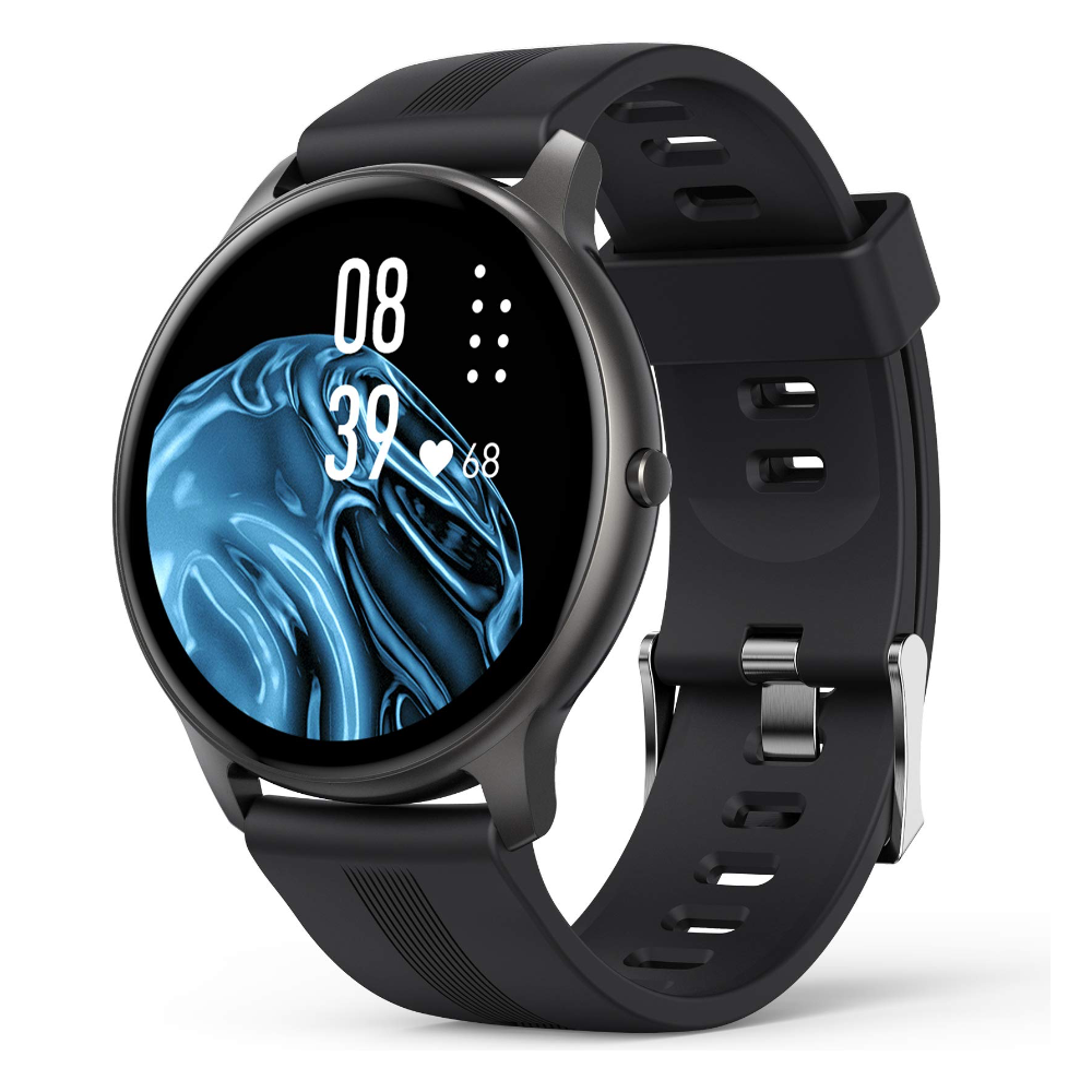 IP68 Waterproof Smartwatch for Women & Men: Full Touch Color Display, Heart Rate, Sleep & Step Tracker - Compatible with Android & iOS