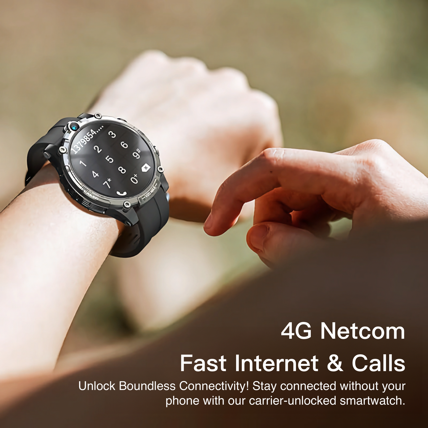 4G Smartwatch with Dual Cameras, Independent Device for Photos and Videos, All Network Compatible, App Downloadable