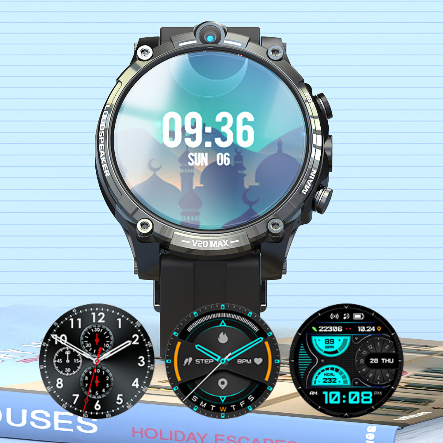 4G Smartwatch with Dual Cameras, Independent Device for Photos and Videos, All Network Compatible, App Downloadable