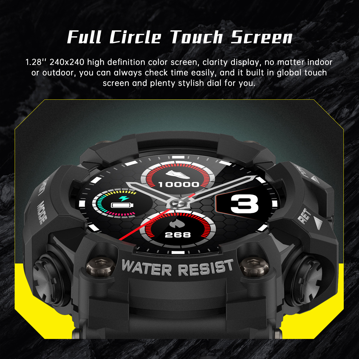 Upgrade Your Outdoor Adventures with this Super Cool IP68 Waterproof Smartwatch with Multiple Sports Modes