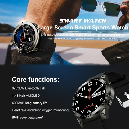Always-On Display and Multiple Sport Modes -Track Your Workouts and Stay Healthy with Our AMOLED Smartwatch
