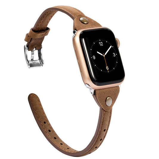 Fashionable Genuine Leather Compatible with Apple Watch, Watch Band Watch Strap