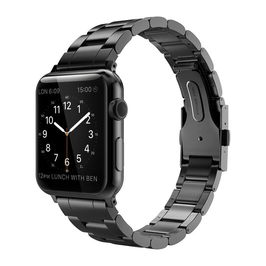 Smart Watch Band Compatible with Apple Series 1/ Series 2, 38mm/42mm, Three Beads Strap iwatch Band for Men