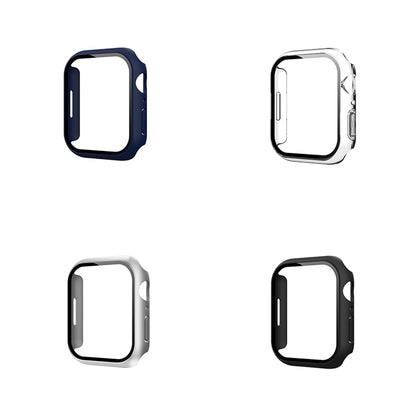 4 Packed Cases, 41mm/45mm Watch Screen Protector, Compatible with Apple Watch Series 7/8, i-watch Cases