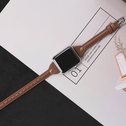 Fashionable Genuine Leather Compatible with Apple Watch, Watch Band Watch Strap