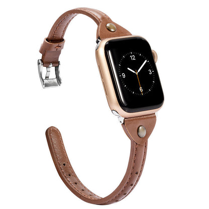 Fashionable Genuine Leather Compatible with Apple Watch, Watch Band Watch Strap