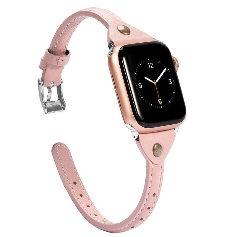 Fashionable Genuine Leather Compatible with Apple Watch, Watch Band Watch Strap